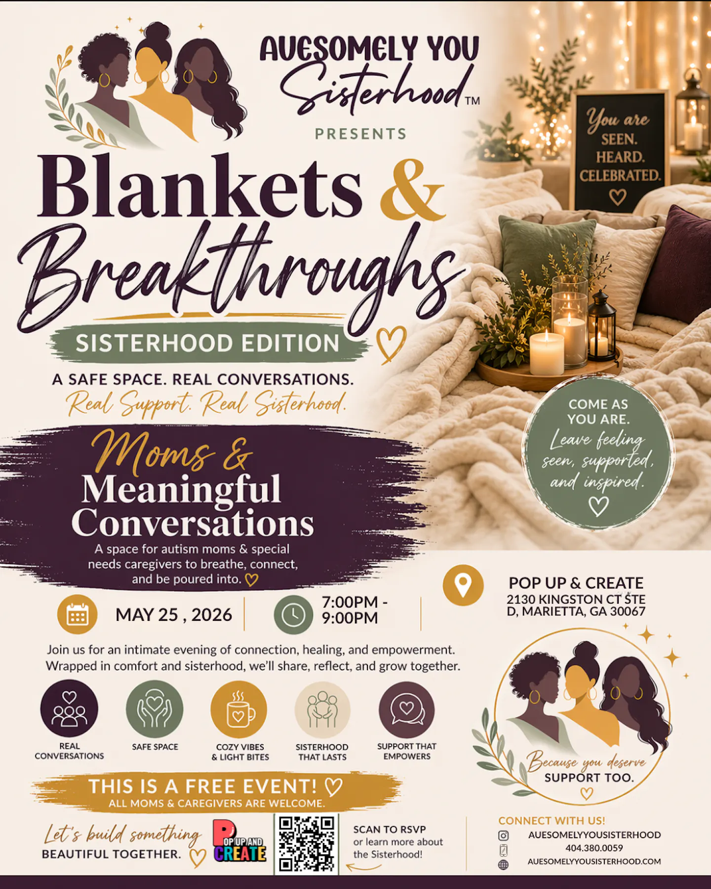 Blankets & Breakthroughs: Sisterhood Edition
