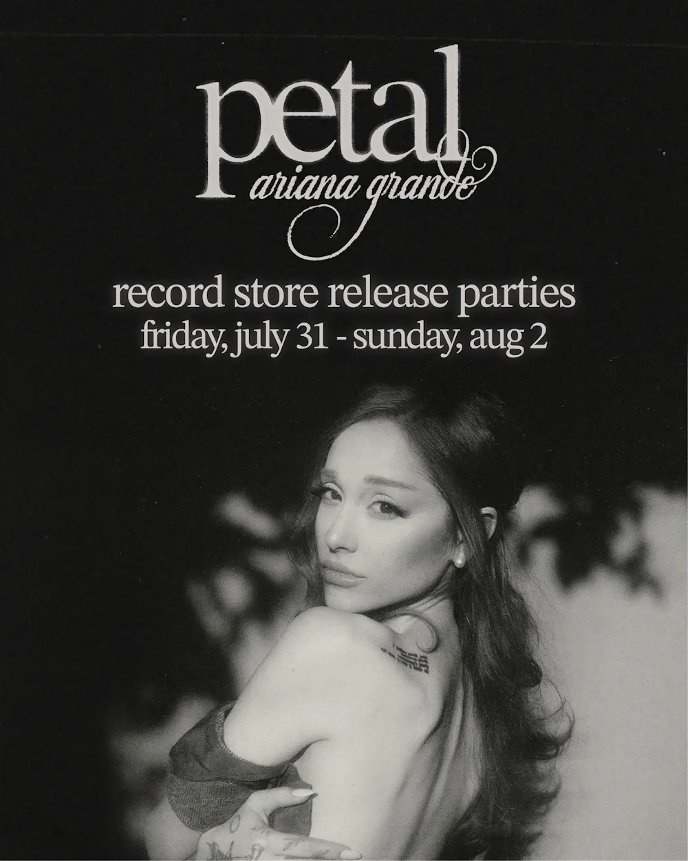 ARIANA GRANDE PETAL RELEASE PARTY