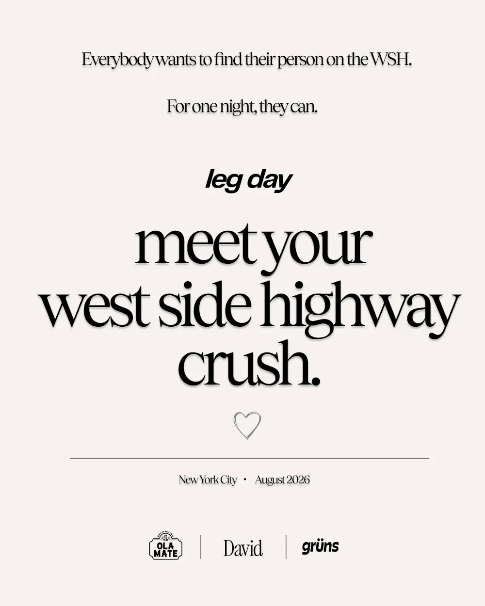 The West Side Highway Run-In