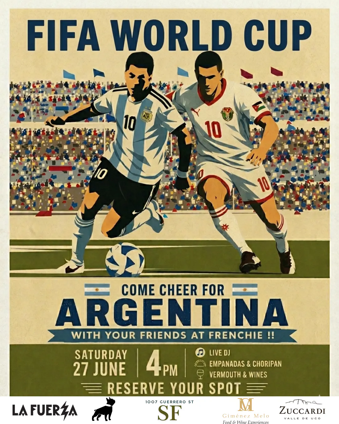 Argentina vs Jordan Watch Party