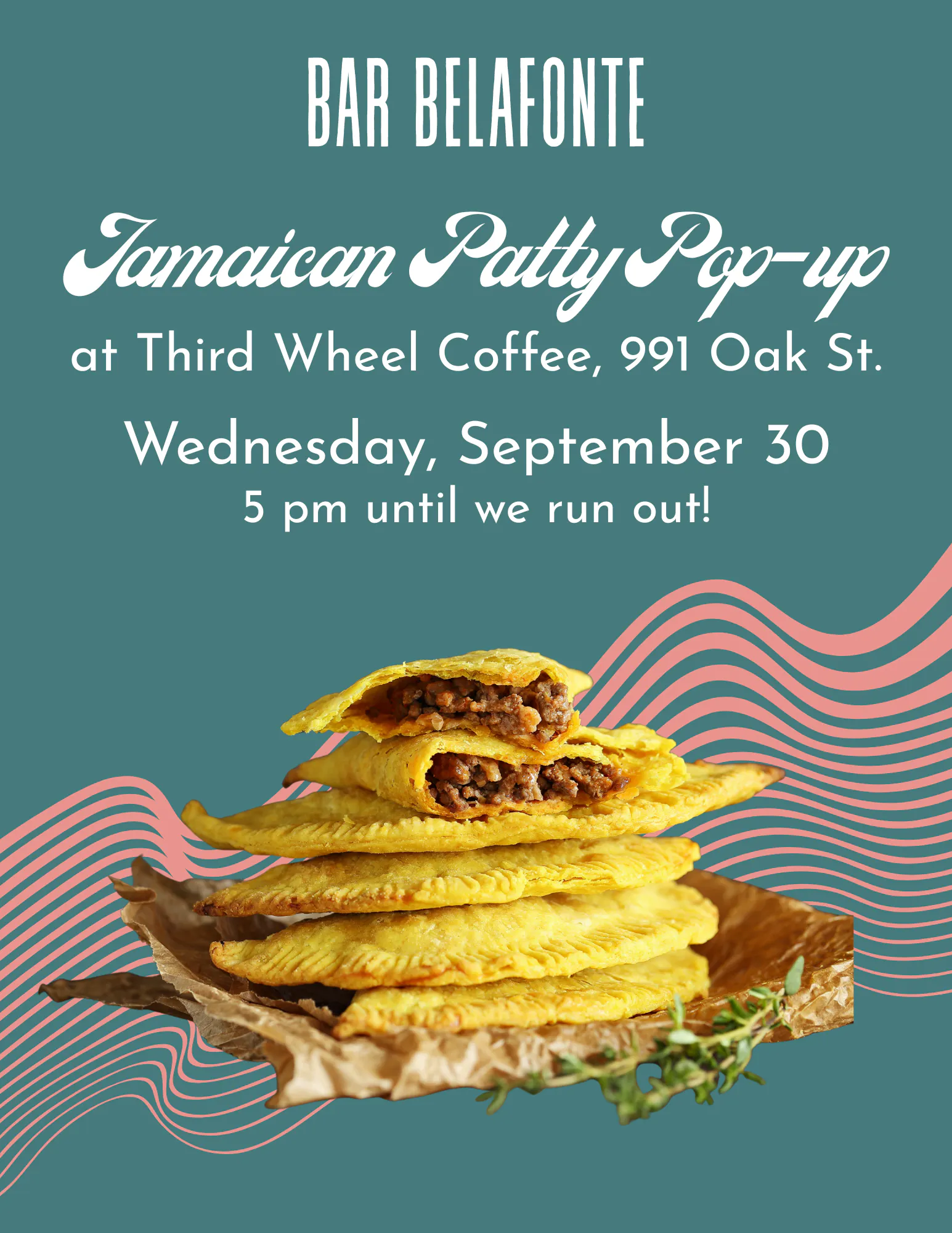 Bar Belafonte Jamaican Patty Pop-up