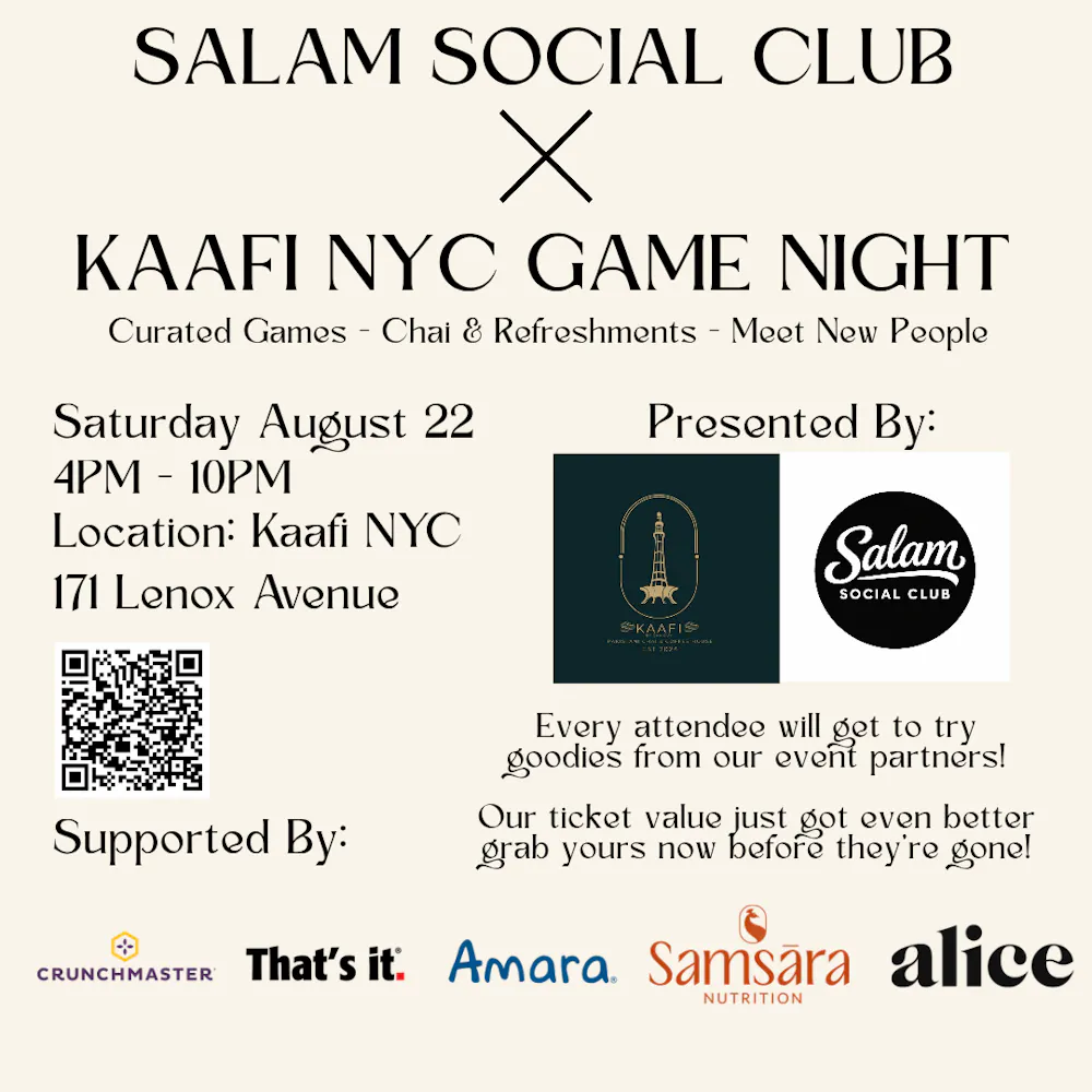 Salam Social Club x Kaafi NY Game Night event photography