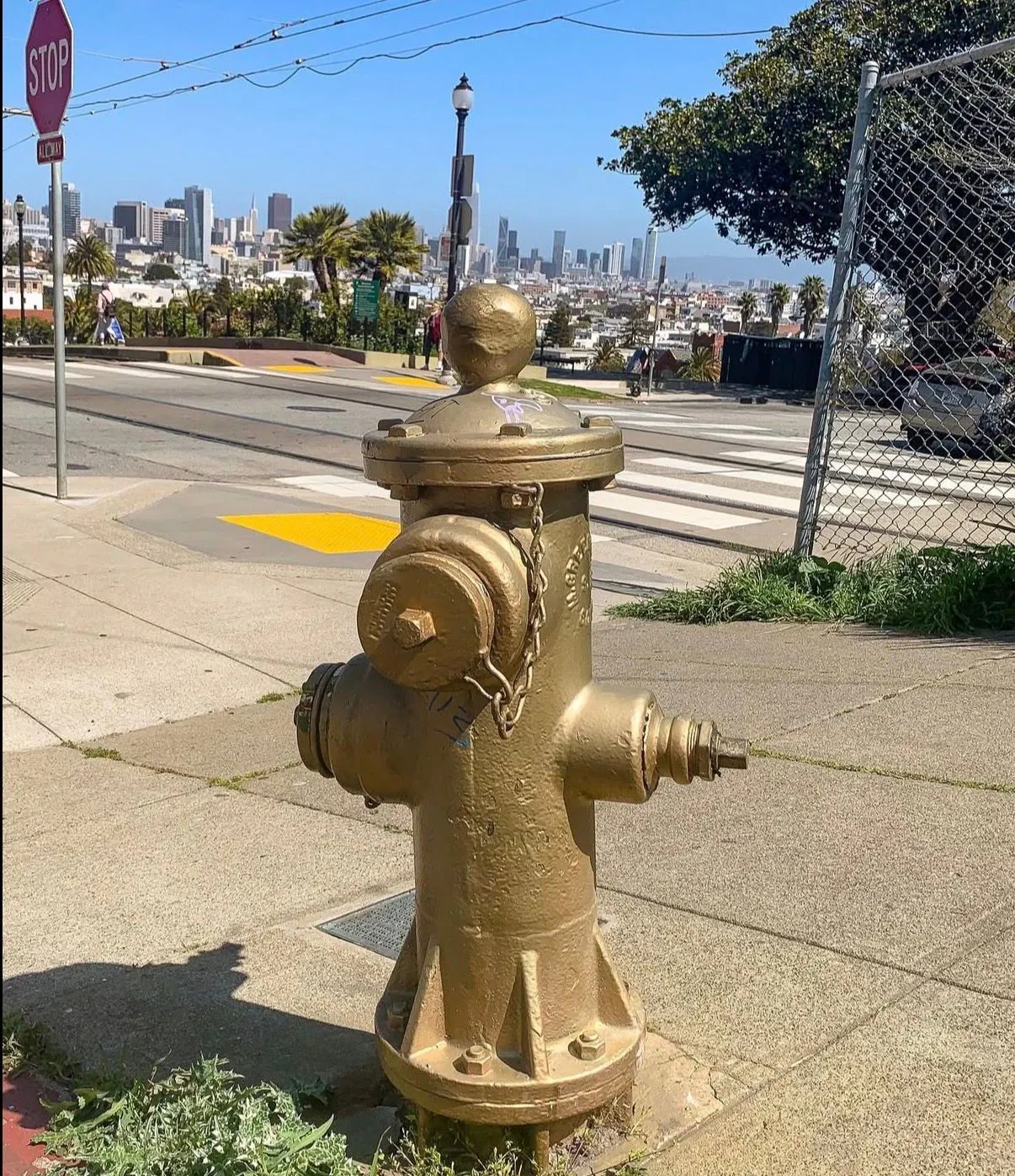 Golden Fire Hydrant ~ 120 years later