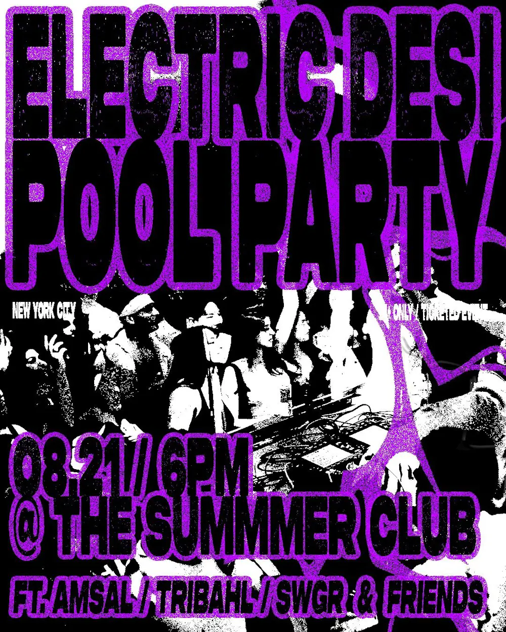 Electric Desi Pool Party event photography