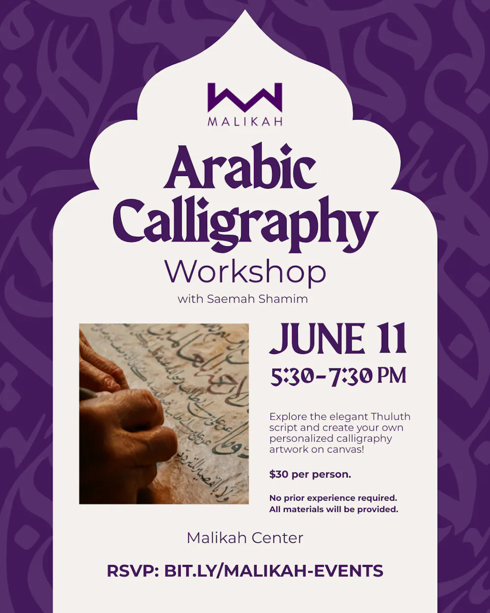 Arabic Calligraphy Workshop