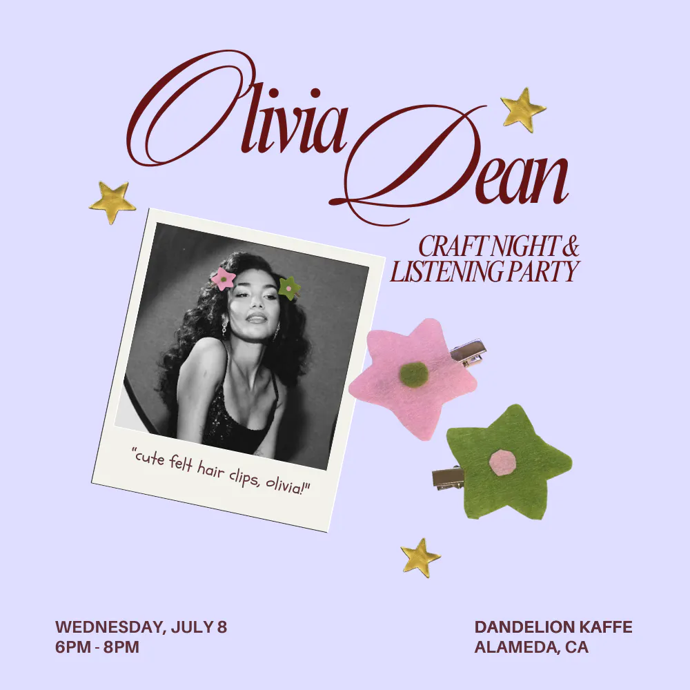 olivia dean craft night & listening party
