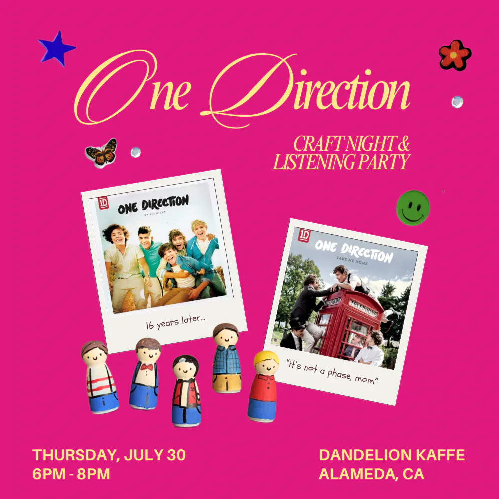 16 years of one direction craft night + listening party
