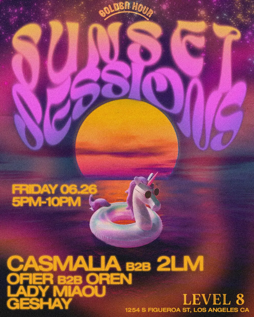 Sunset Sessions: 'Unicorns-Only' Takeover flyer