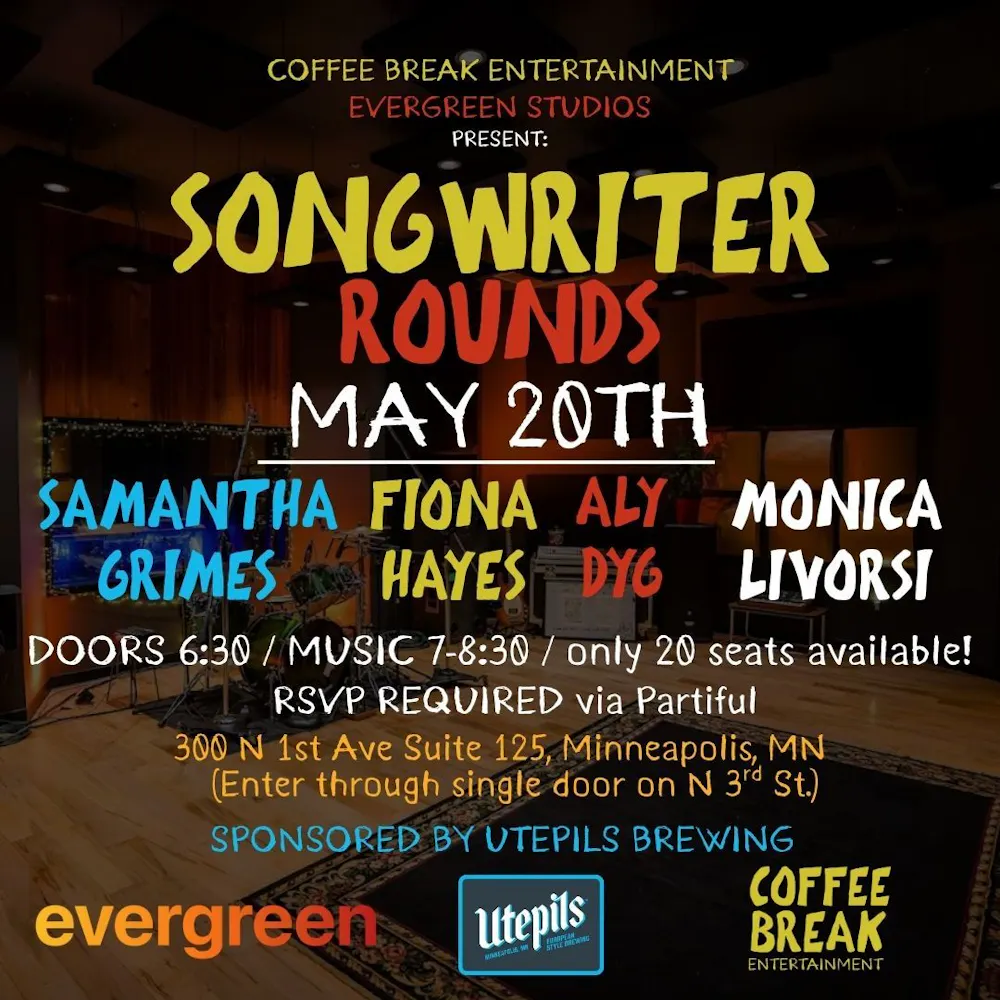 RSVP to 5.20 Evergreen Songwriter Rounds | Partiful