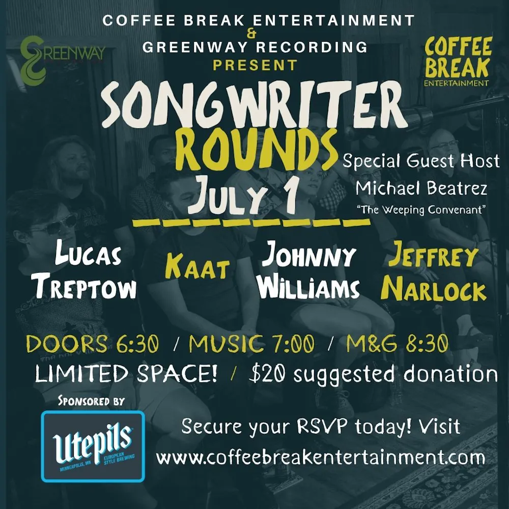 RSVP to Greenway Songwriter Rounds July 1 | Partiful