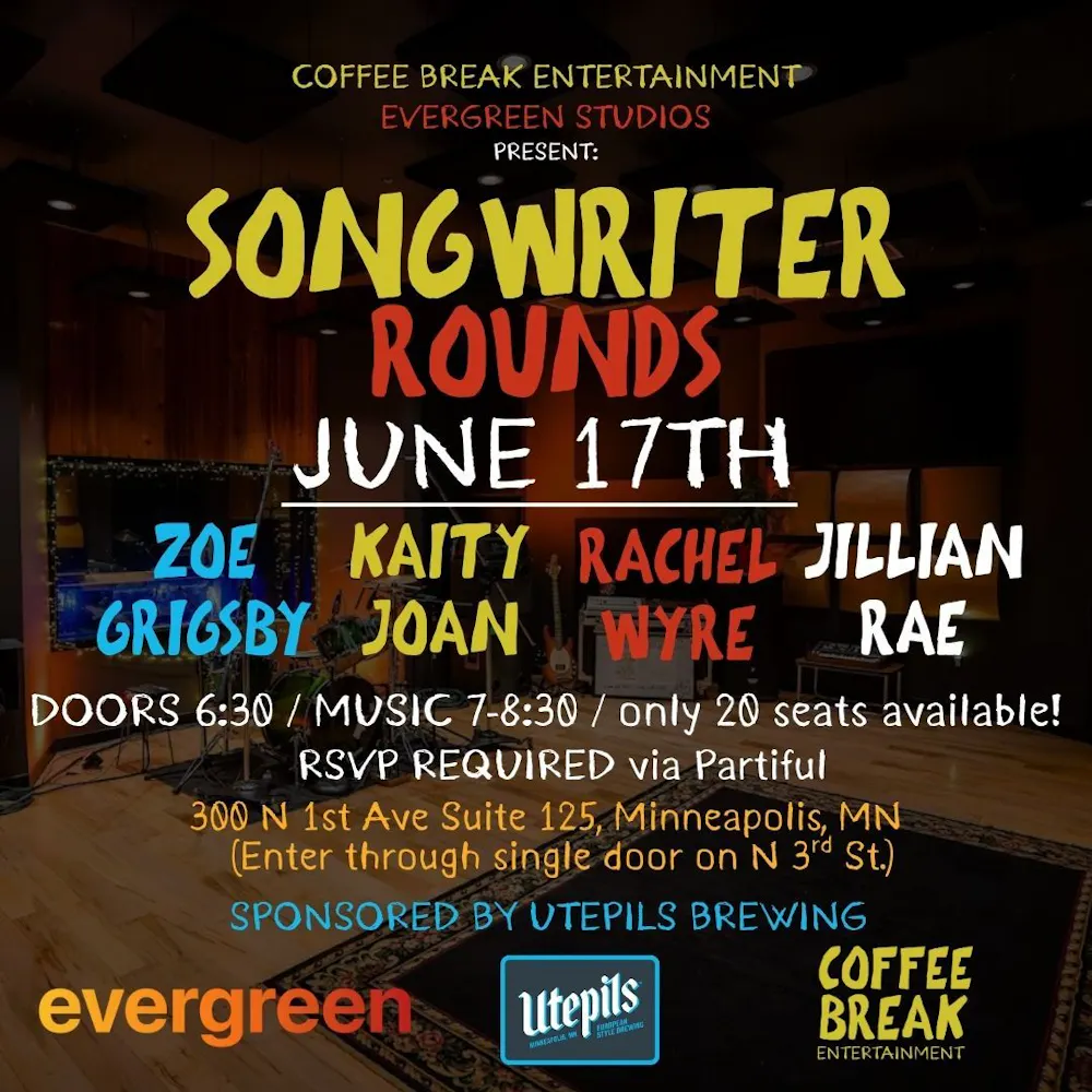 RSVP to Evergreen Songwriter Rounds June 17 | Partiful