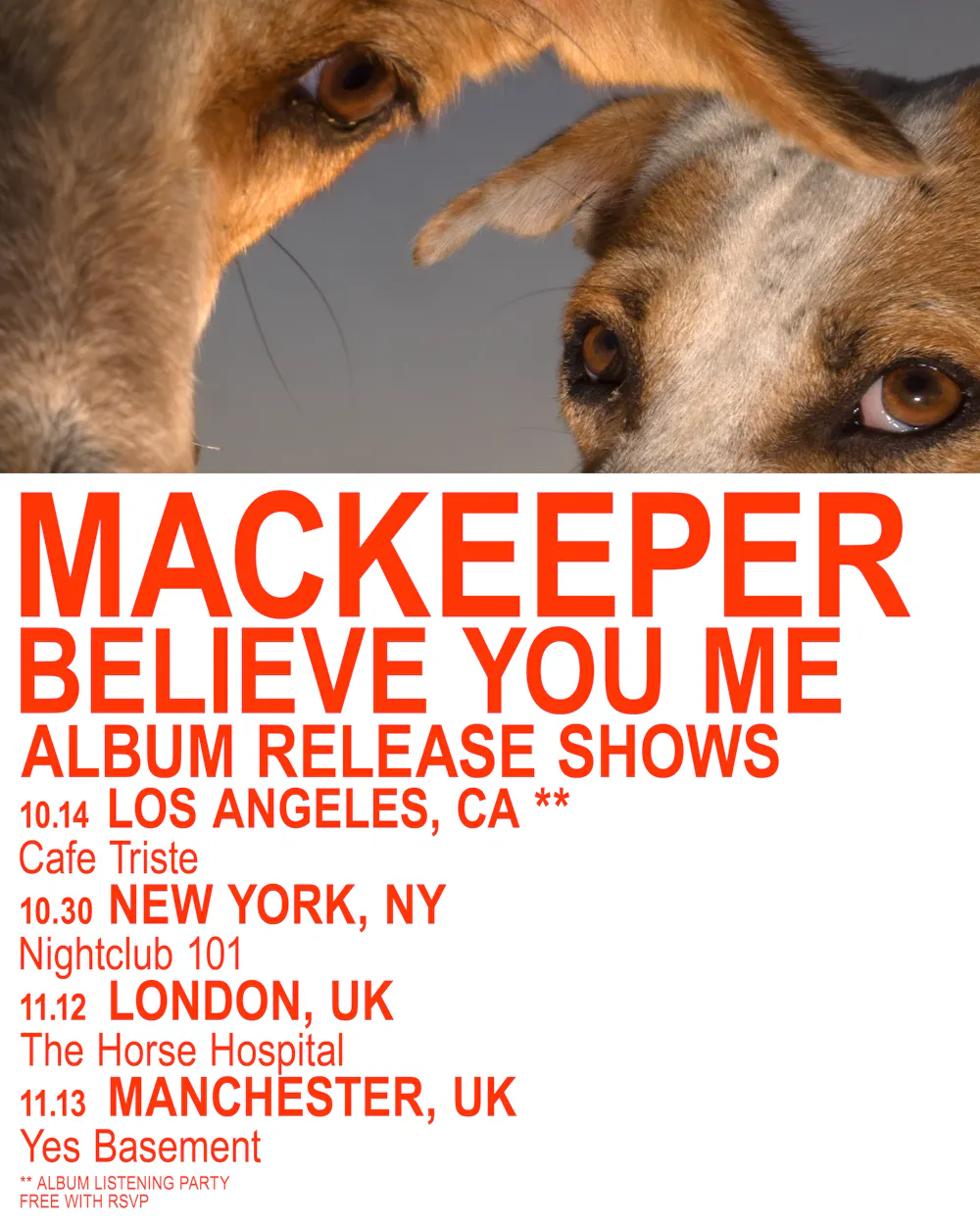 Believe You Me Listening Party