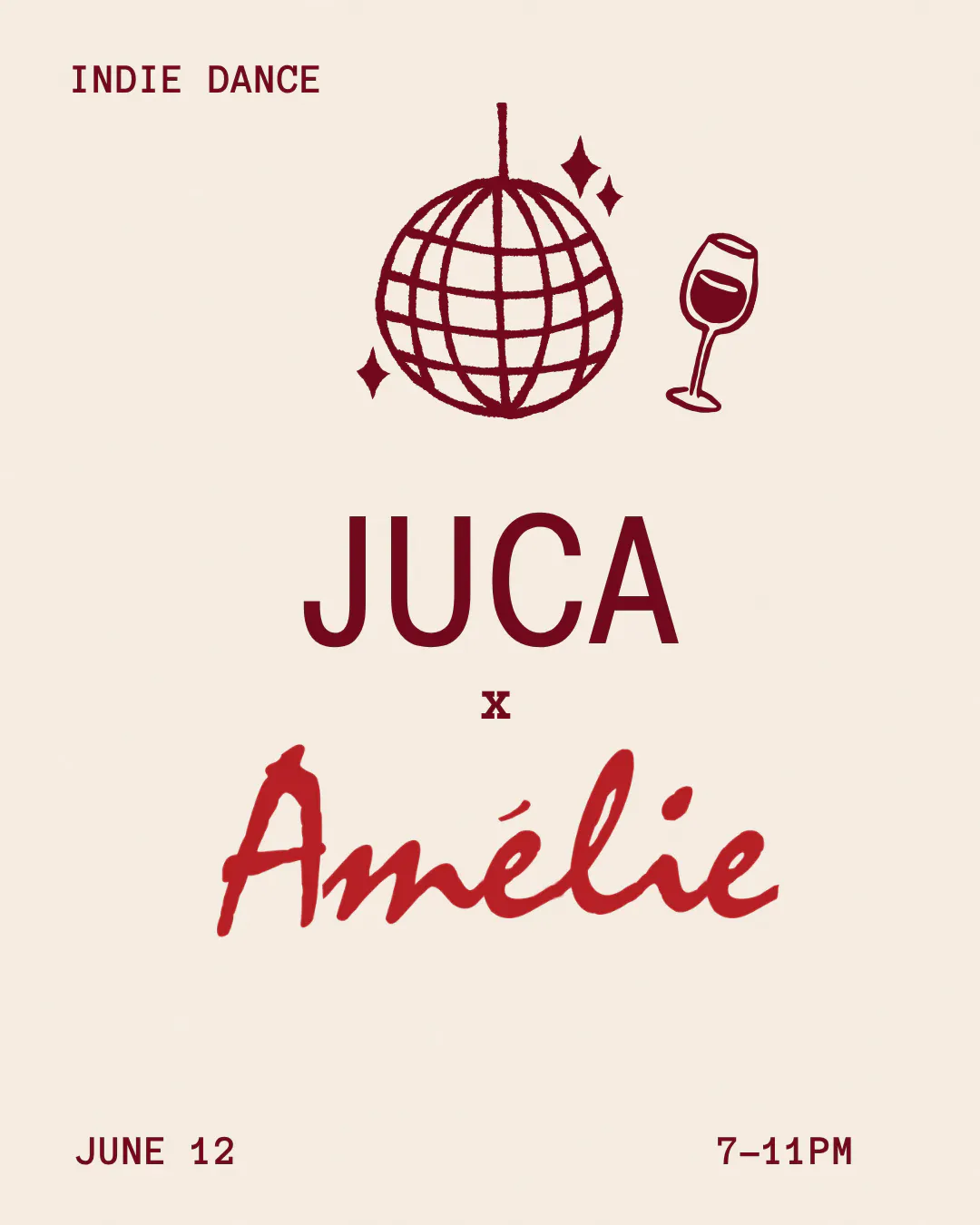 Juca takes over Amelie 🪩🍷🎧