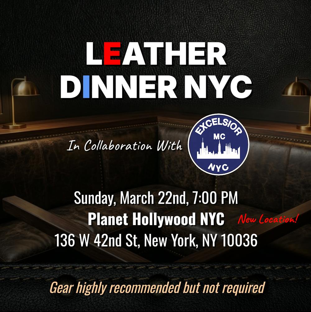 RSVP to Leather Dinner NYC Mar 22n 2026 | Partiful