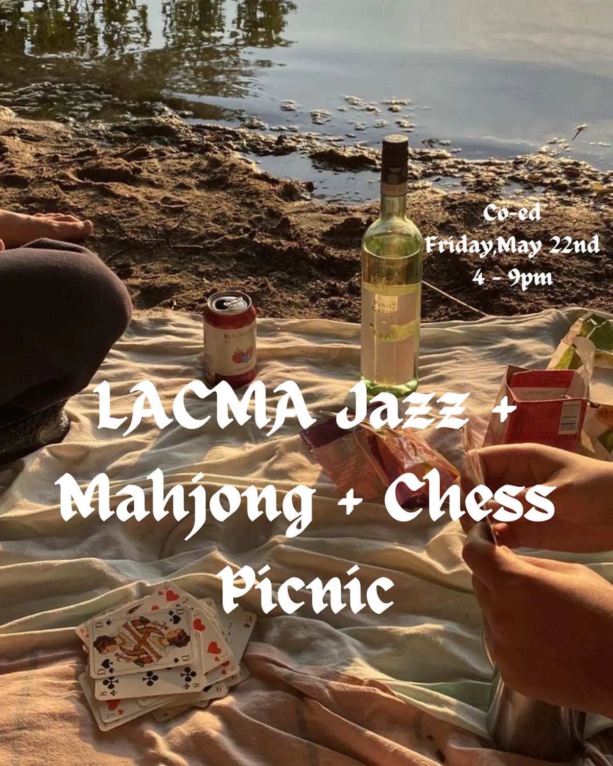 LACMA Jazz Mahjong + Chess Picnic flyer
