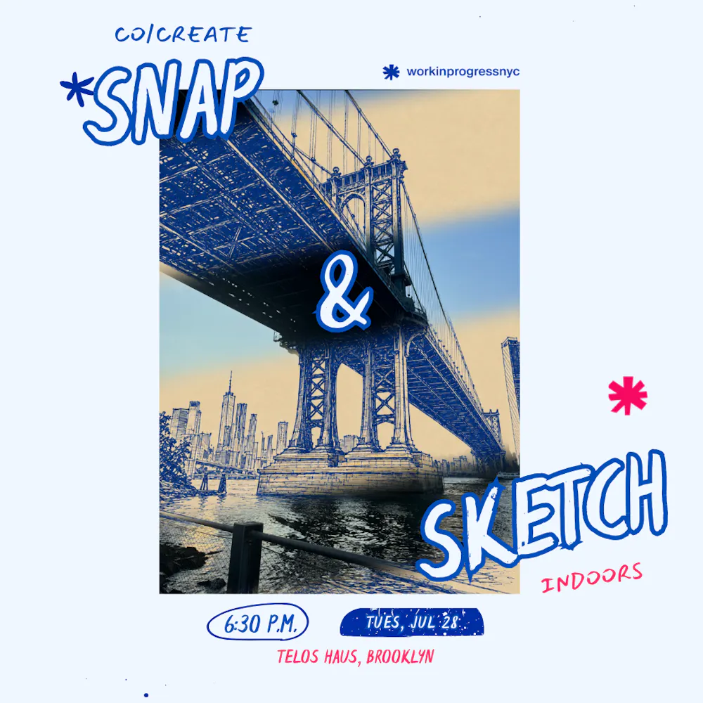Snap & Sketch: WIP photo and doodle walk