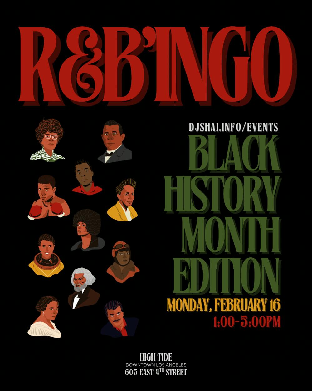 RSVP to R&B’ingo:  Black History Month Edition | Partiful