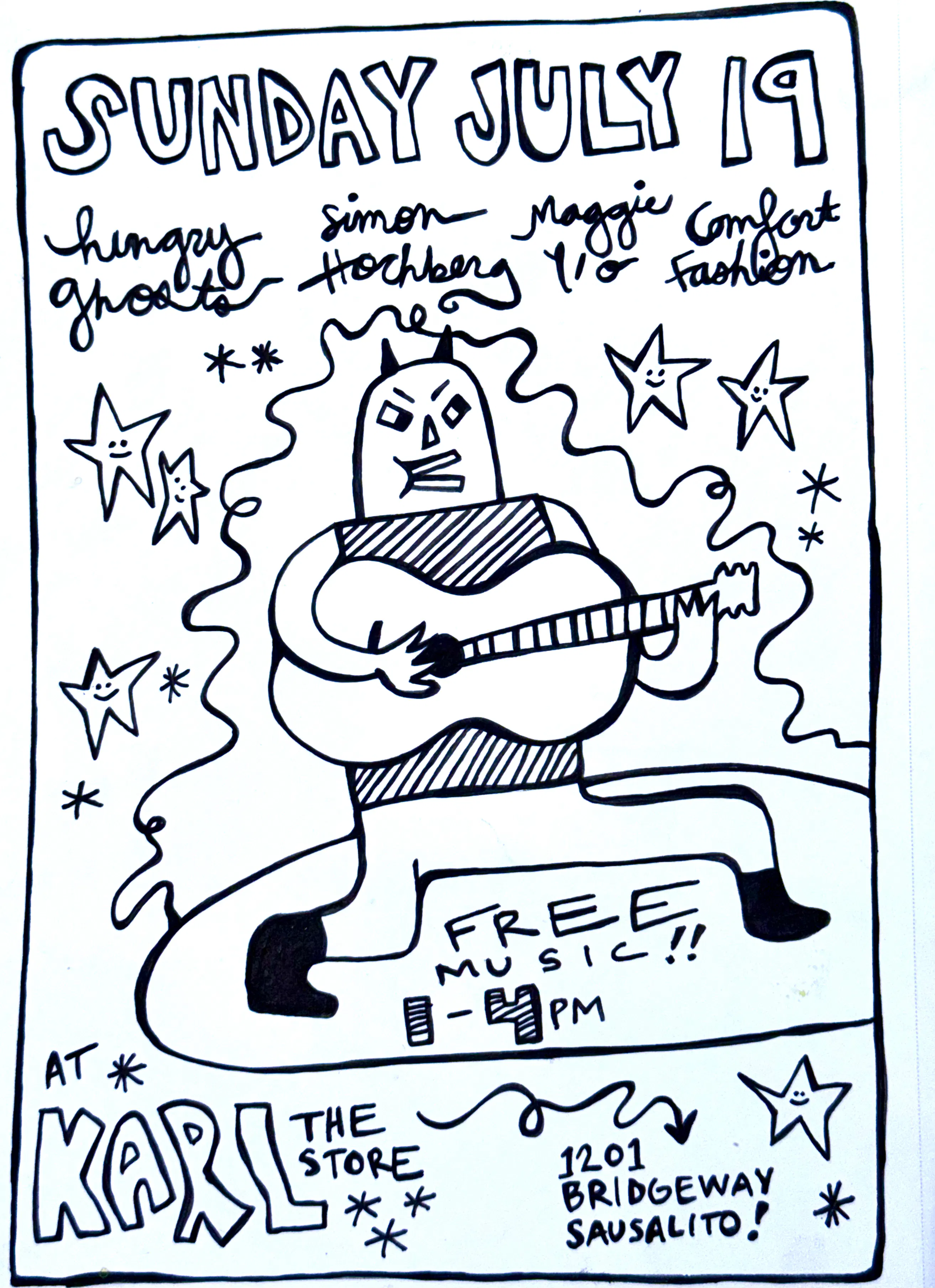Sunday Tunes at Karl The Store in Sausalito