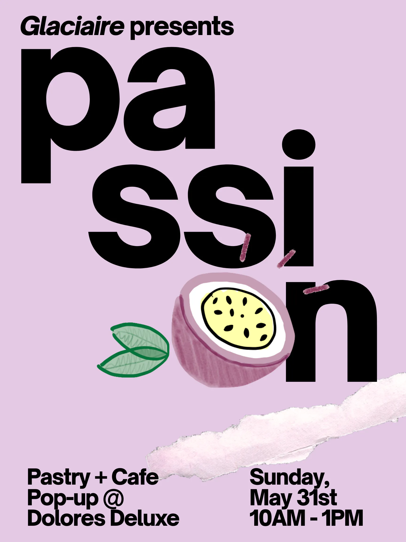 passionfruit pastry & cafe pop-up!