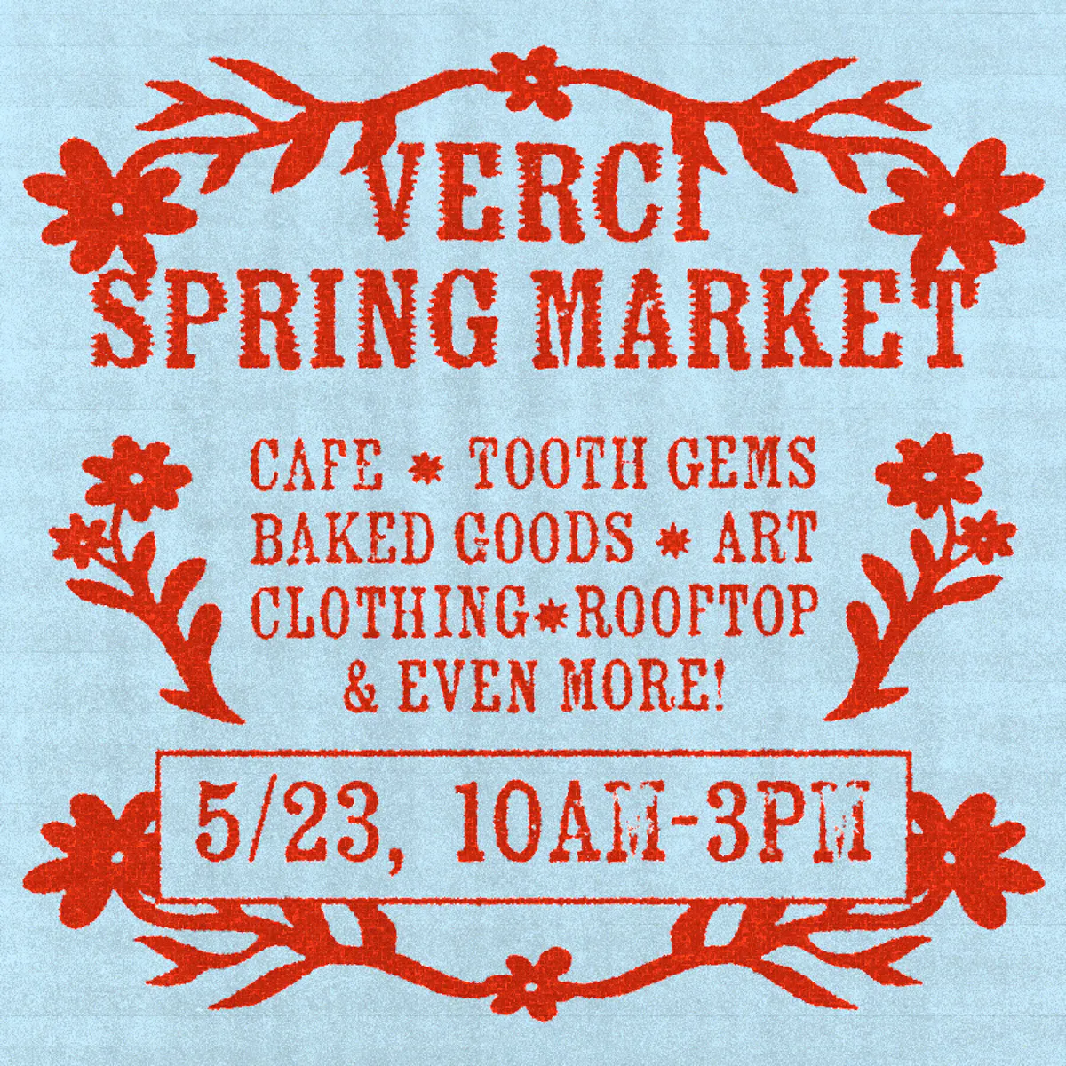 Verci Spring Market flyer