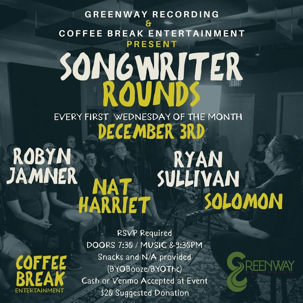 RSVP to Dec 3 Songwriter Rounds | Partiful